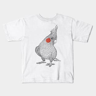 Parrot cockatiel bird cockatiel lover Kids T-Shirt